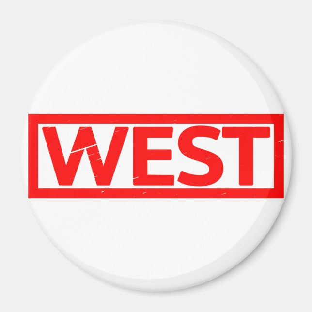 West Stamp Magnet (Front)