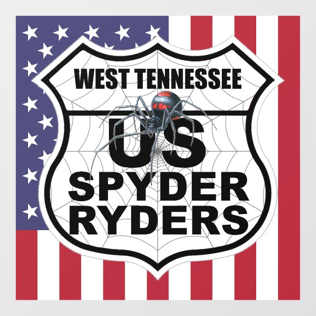 West Tennessee Chapter - Decal Flag & Logo (Sheet)