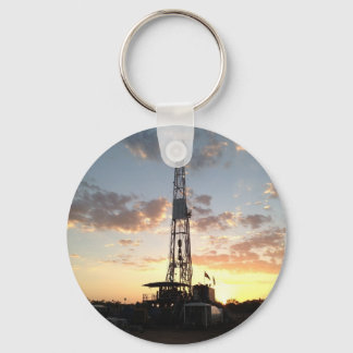 West Texas Drilling Rig Key Ring