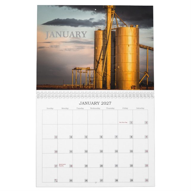 West Texas Landscape Calendar (Jan 2027)