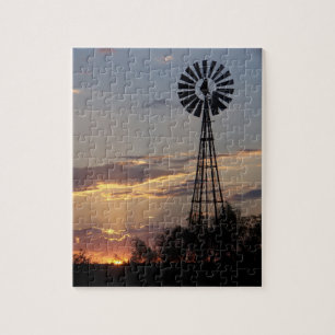 West Texas Windmill Jigsaw Puzzle