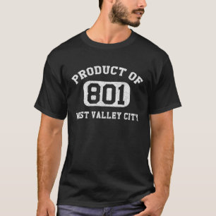 West Valley City Utah Vintage Retro Area Code T-Shirt