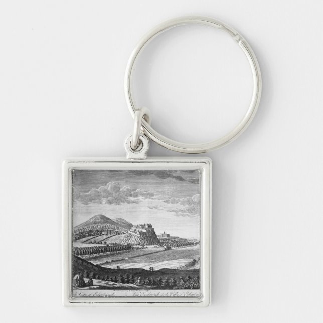 West View of the City of Edinburgh, 1753 Key Ring (Front)