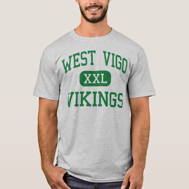 West Vigo - Vikings - High - West Terre Haute T-Shirt (Front)