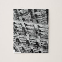 West Village Manhattan tenement fire escape puzzle