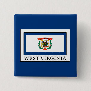West Virginia 15 Cm Square Badge