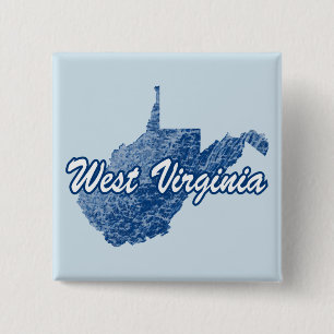 West Virginia 15 Cm Square Badge