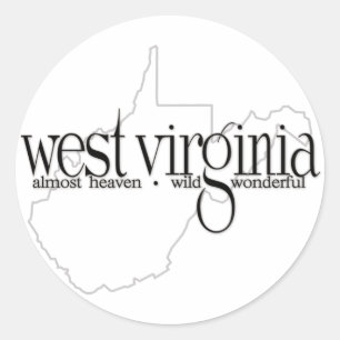 West Virginia_AHWW-lite Classic Round Sticker