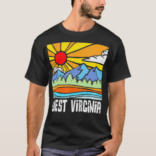 West Virginia Artistic Nature Mountains Vintage G T-Shirt