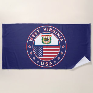West Virginia Beach Towel
