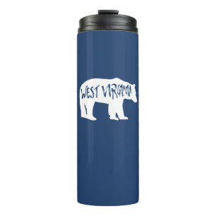 West Virginia Bear Thermal Tumbler