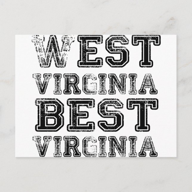 West Virginia Best Virginia Postcard (Front)