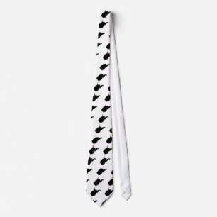 West Virginia Black and White Tie
