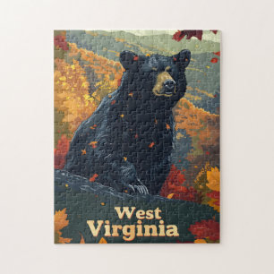 West Virginia Black Bear Jigsaw Puzzle