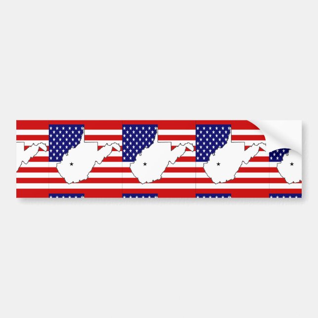 West Virginia Bumper Sticker (Front)