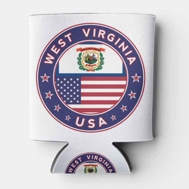 West Virginia Can Cooler (Front)