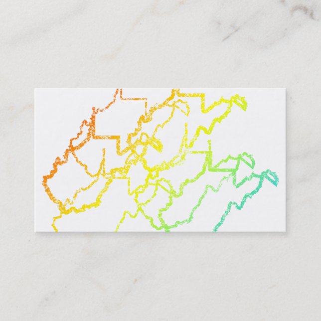 west virginia chill blur business card (Front)