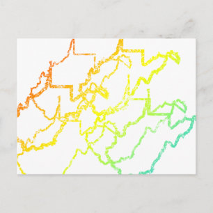 west virginia chill blur postcard