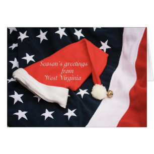 West Virginia   Christmas Card, state specific