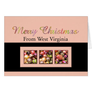 West Virginia   Christmas Card, state specific