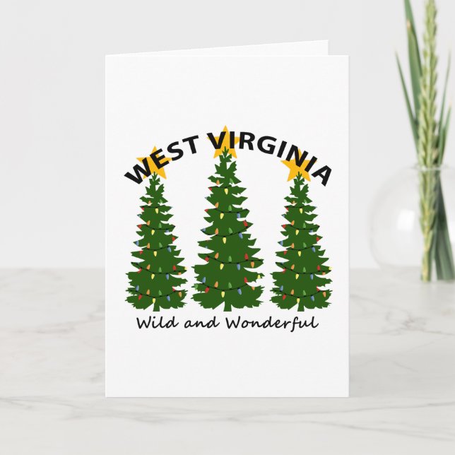 West Virginia Christmas Holiday Card (Front)