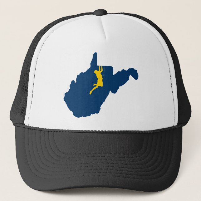 West Virginia Climbing Trucker Hat (Front)