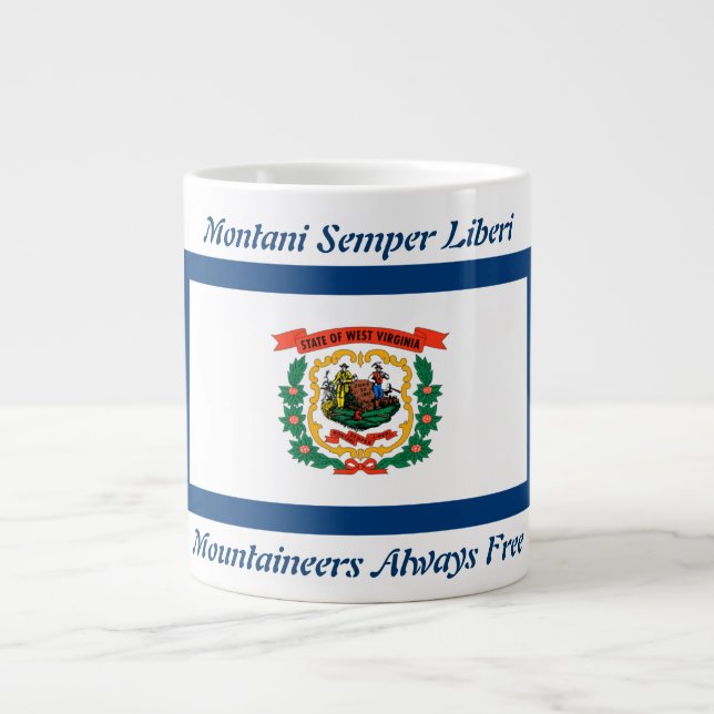 West Virginia Flag and Motto 20 oz Mug (Front)