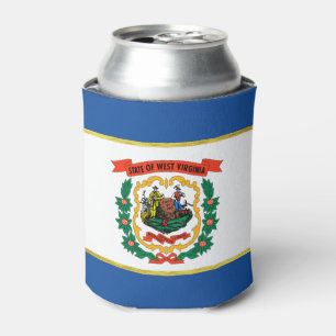 West Virginia flag Can Cooler