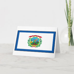 West Virginia Flag Card