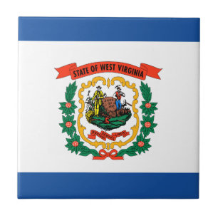 West Virginia flag Ceramic Tile