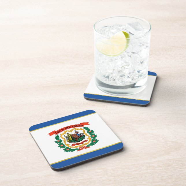 West Virginia flag Coaster (Right Side)