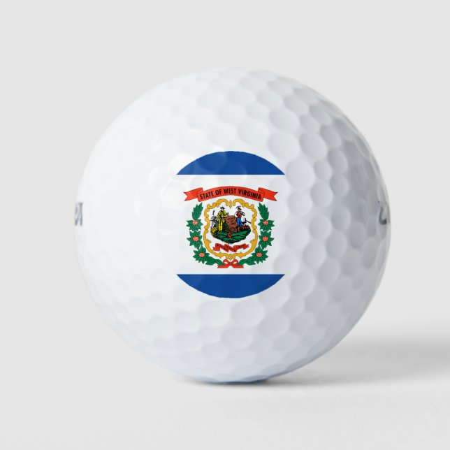 West Virginia flag Golf Balls (Front)