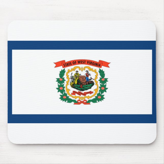 West Virginia Flag Mouse Pad (Front)