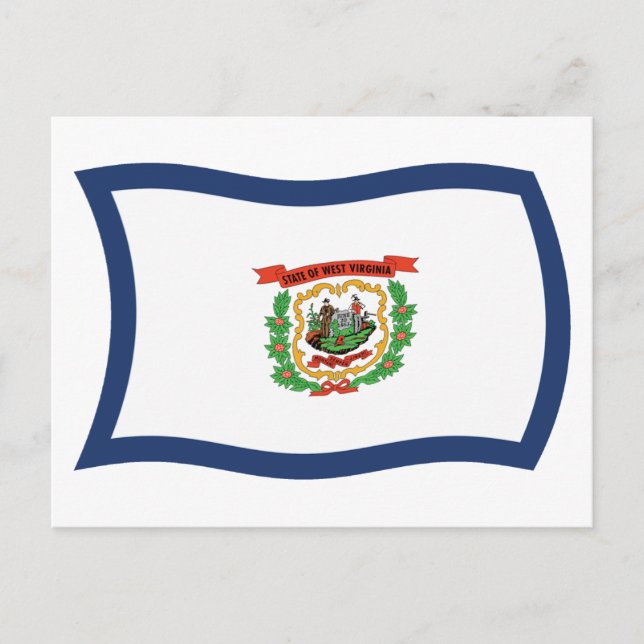 West Virginia Flag Postcard (Front)