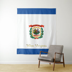 West Virginia flag Tapestry