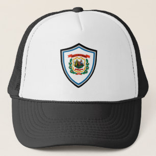 West Virginia flag trucker hat