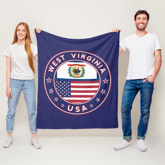 West Virginia Fleece Blanket (In Situ)
