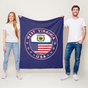 West Virginia Fleece Blanket
