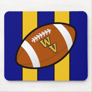 West Virginia Football Blue and Gold Pride Mouse Pad