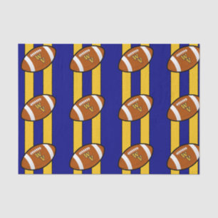 West Virginia Football Blue and Gold Pride Tissue Paper