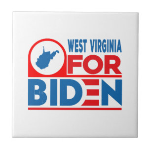 WEST VIRGINIA For Biden Ceramic Tile