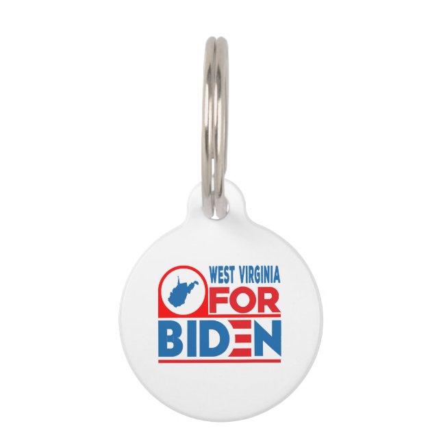 WEST VIRGINIA For Biden Pet Tag (Front)