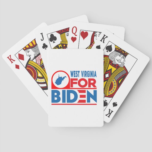 WEST VIRGINIA For Biden Playing Cards (Back)