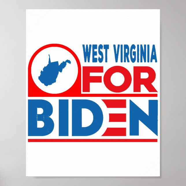 WEST VIRGINIA For Biden Poster (Front)