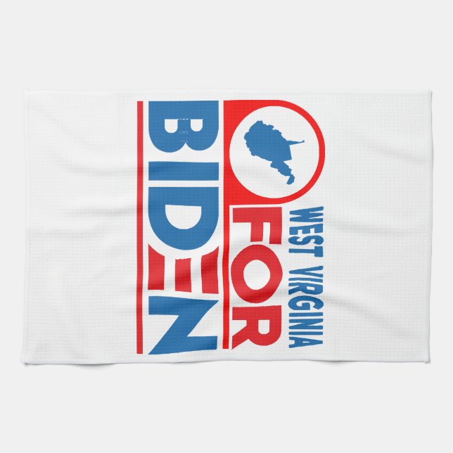 WEST VIRGINIA For Biden Tea Towel (Horizontal)