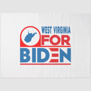 WEST VIRGINIA For Biden Tissue Paper