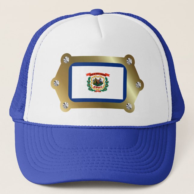 West Virginia framed Flag Hat (Front)