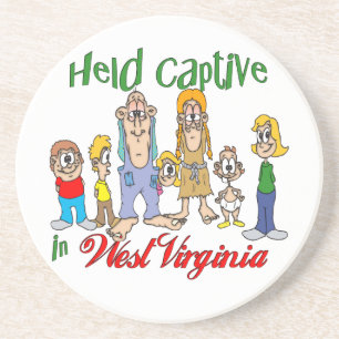 West Virginia Funny Trailer Park Sandstone Coaster