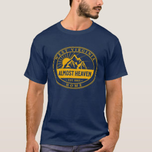 West Virginia Home 304 Almost Heaven Outdoors Vint T-Shirt