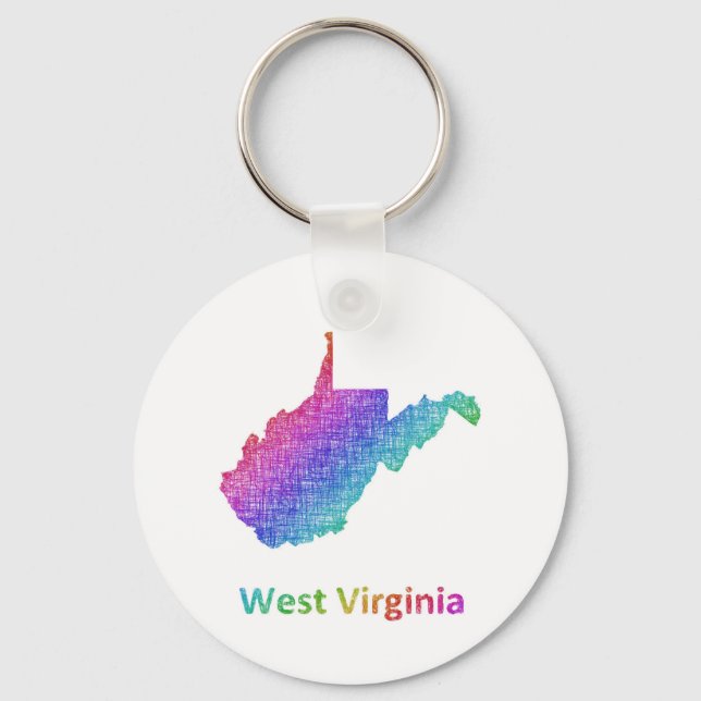 West Virginia Key Ring (Front)